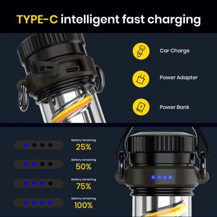 KXK-818 Outdoor Emergency Lamp Camping Light Portable Tent Lantern, KXK-818 – Bild 8