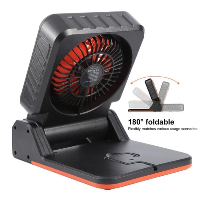 F3 Solar Powered USB Charging Portable Fan Camping Light – Bild 12