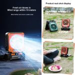 F3 Solar Powered USB Charging Portable Fan Camping Light – Bild 5