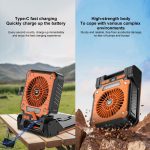 F3 Solar Powered USB Charging Portable Fan Camping Light – Bild 9