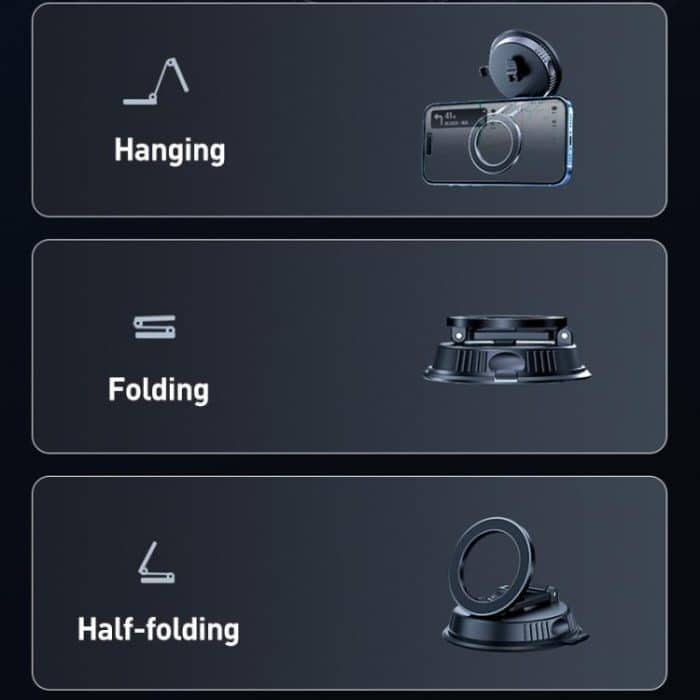 Car MagSafe Magnetic Vacuum Suction Cup Phone Holder – Bild 7