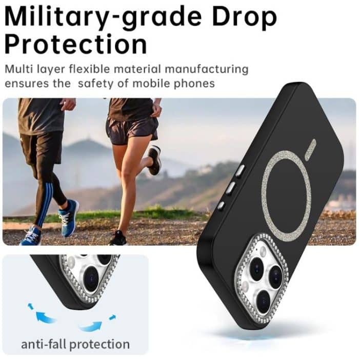 Glitter Rhinestones Series Magsafe PC Hybrid TPU Phone Case, For iPhone 16 Pro Max, For iPhone 16 Pro, For iPhone 16 Plus, For iPhone 16, For iPhone 15 Pro Max, For iPhone 15 Pro – Bild 3