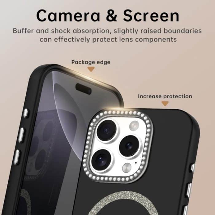 Glitter Rhinestones Series Magsafe PC Hybrid TPU Phone Case, For iPhone 16 Pro Max, For iPhone 16 Pro, For iPhone 16 Plus, For iPhone 16, For iPhone 15 Pro Max, For iPhone 15 Pro – Bild 7