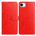 Daisy Embossed Leather Phone Case, For iPhone 16e, For iPhone 16 Pro Max