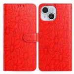 Daisy Embossed Leather Phone Case, For iPhone 13, For iPhone 12 / 12 Pro