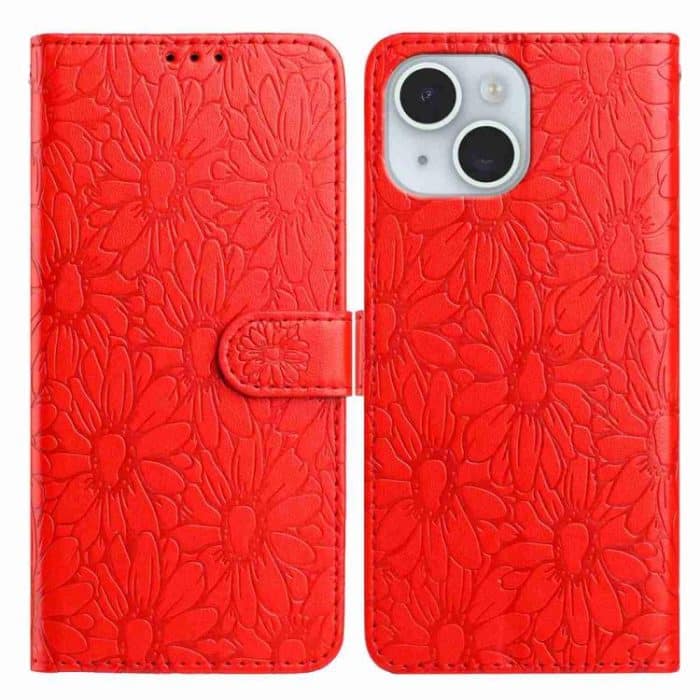 EDA007982116A.jpg Daisy Embossed Leather Phone Case, For iPhone 13, For iPhone 12 / 12 Pro – Bild 1