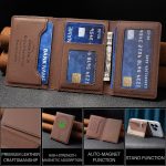 Zipper Leather Horizontal Magnetic Wallet Card Bag Case – Bild 5