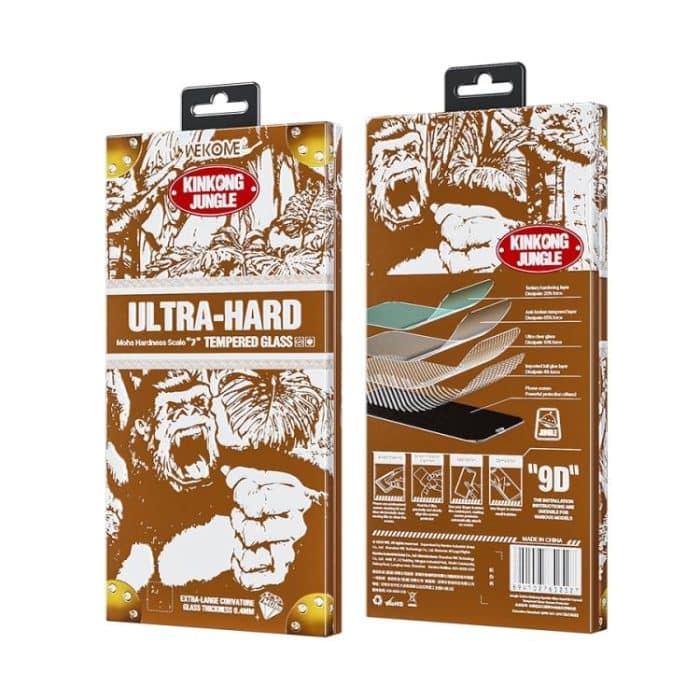 WK WTP-103 Jungle Series Kinkong Kyanite Ultra-hard 9D Curved HD Aluminum Glass Film, For iPhone 16 Pro Max, For iPhone 16 Pro, For iPhone 16 Plus / 15 Plus, For iPhone 16 / 15, For iPhone 15 Pro Max, For iPhone 15 Pro – Bild 3
