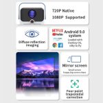 CYS2 Portable HD Android Projector Smart Home Theater, 1GB+8GB, Amlogic T950s, EU Plug, US Plug, AU Plug, UK Plug – Bild 3