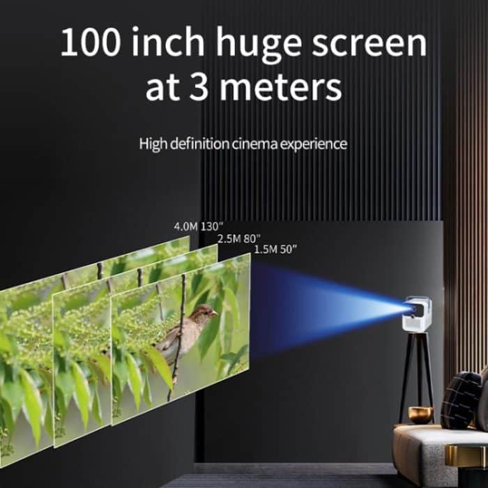 CYS2 Portable HD Android Projector Smart Home Theater, 1GB+8GB, Amlogic T950s, EU Plug, US Plug, AU Plug, UK Plug – Bild 5