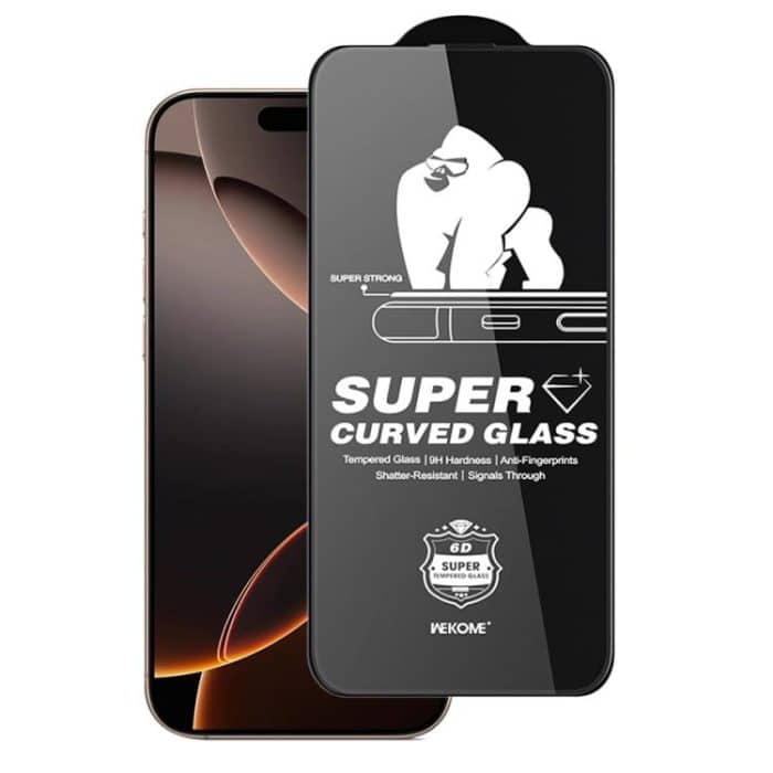 EDA007989401.jpg WK WTP-107 Kings KinKong 0.33mm 6D Curved HD Tempered Glass Film, No Black Frame, For iPhone 16 Pro Max, For iPhone 16 Pro, For iPhone 16 Plus / 15 Plus, For iPhone 16 / 15, For iPhone 15 Pro Max, For iPhone 15 Pro, For iPhone 13 Pro Max / 14 Plus... – Bild 1