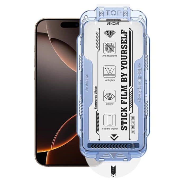 EDA007989701.jpg WK WTP-115 Easy Install 6D Curved Ultra-Fine Edge HD Tempered Glass Film, For iPhone 16 Pro Max, For iPhone 16 Pro, For iPhone 16 Plus / 15 Plus, For iPhone 16 / 15, For iPhone 15 Pro Max, For iPhone 15 Pro, For iPhone 13 Pro Max / 14 Plus... – Bild 1