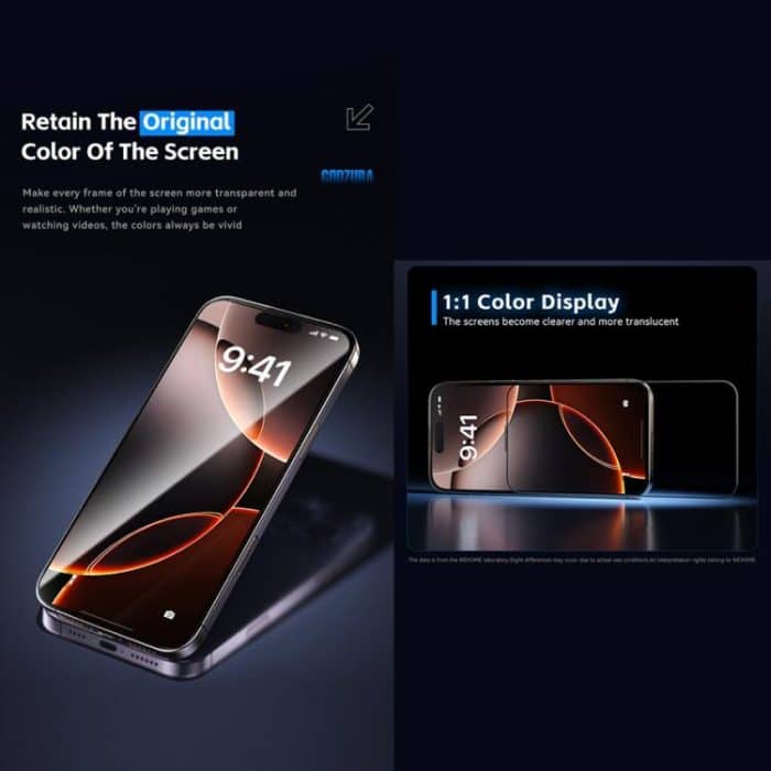 WK WTP-115 Easy Install 6D Curved Ultra-Fine Edge HD Tempered Glass Film, For iPhone 16 Pro Max, For iPhone 16 Pro, For iPhone 16 Plus / 15 Plus, For iPhone 16 / 15, For iPhone 15 Pro Max, For iPhone 15 Pro, For iPhone 13 Pro Max / 14 Plus... – Bild 7