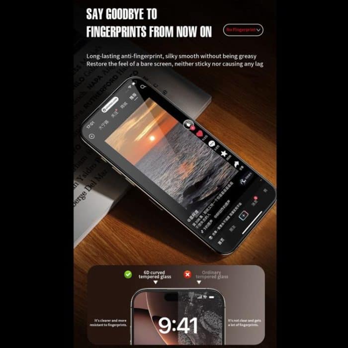 WK WTP-116 Einfach zu installierende 6D-gebogene Sichtschutzfolie aus gehärtetem Glas mit ultrafeinen Kanten, For iPhone 16 Pro Max, For iPhone 16 Pro, For iPhone 16 Plus / 15 Plus, For iPhone 16 / 15, For iPhone 15 Pro Max, For iPhone 15 Pro... – Bild 7