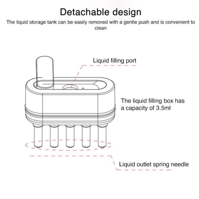 K-SKIN KD3806 EMS Micro-current IPL Hair Care Massage Comb, KD3806 (White), KD3806 (Grey) – Bild 4