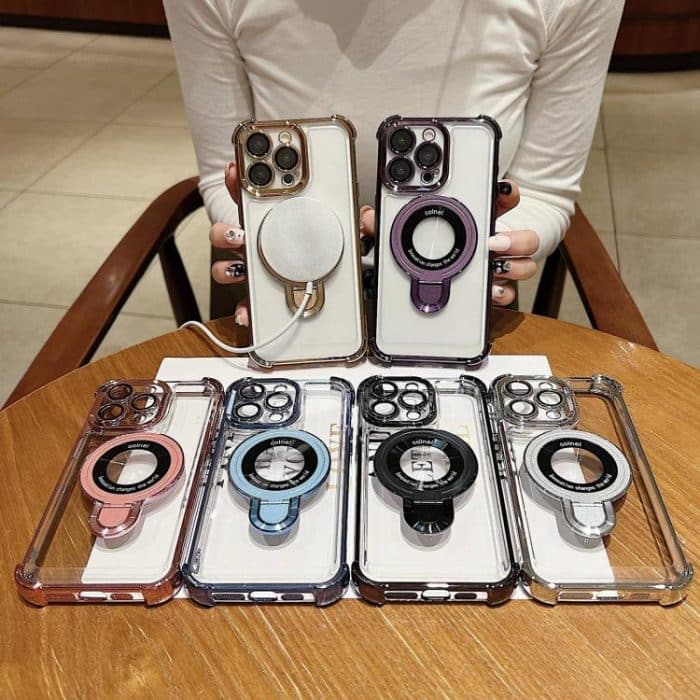 Space Shield MagSafe Holder Shockproof Phone Case, For iPhone 13 Pro Max, For iPhone 13 Pro, For iPhone 13, For iPhone 12 – Bild 2