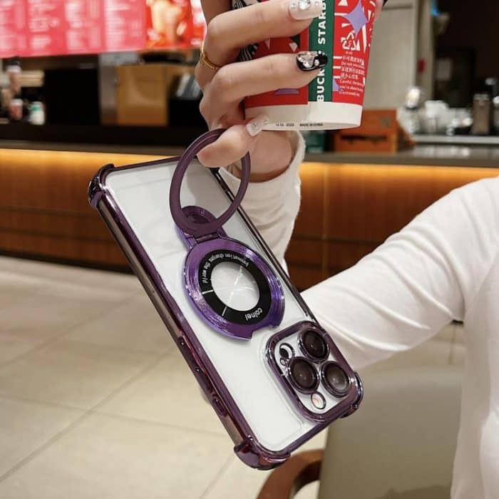 Space Shield MagSafe Holder Shockproof Phone Case, For iPhone 15 Pro Max, For iPhone 15 Pro, For iPhone 15 Plus, For iPhone 15 – Bild 3