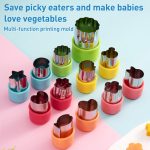 Stainless Steel Irregular Biscuit Mold Fruit Begetable Cutting Mold, 12pcs / Set Orange, 12pcs / Set Pink, 12pcs / Set Red, 12pcs / Set Yellow, 12pcs / Set Blue, 12pcs / Set Green, 12pcs / Set Purple, 12pcs / Set Random Color, 11pcs / Set Random Color – Bild 2