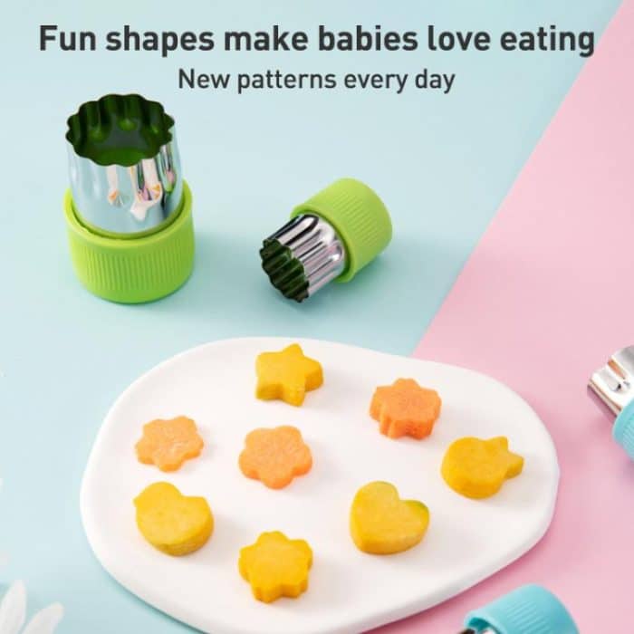 Stainless Steel Irregular Biscuit Mold Fruit Begetable Cutting Mold, 12pcs / Set Orange, 12pcs / Set Pink, 12pcs / Set Red, 12pcs / Set Yellow, 12pcs / Set Blue, 12pcs / Set Green, 12pcs / Set Purple, 12pcs / Set Random Color, 11pcs / Set Random Color – Bild 4