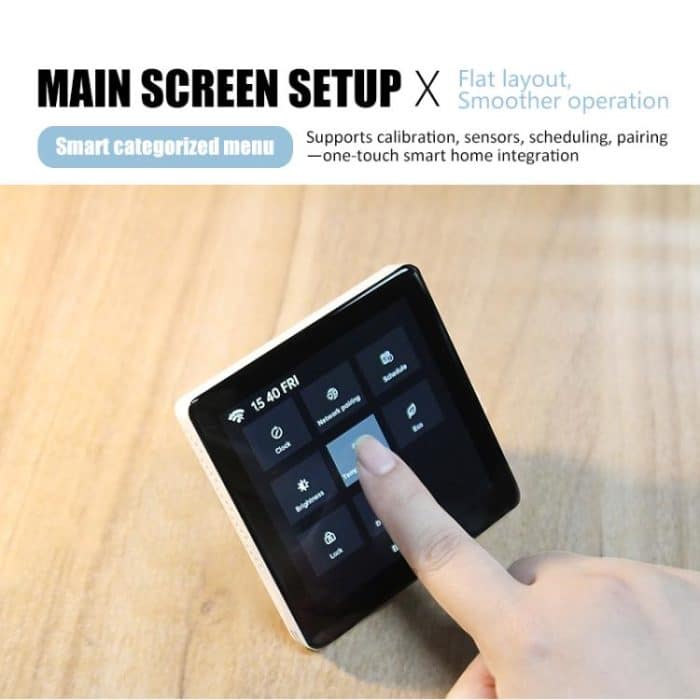 4 inch Screen Smart Thermostat, BHT-2005GCLW Boiler Heating WiFi – Bild 10