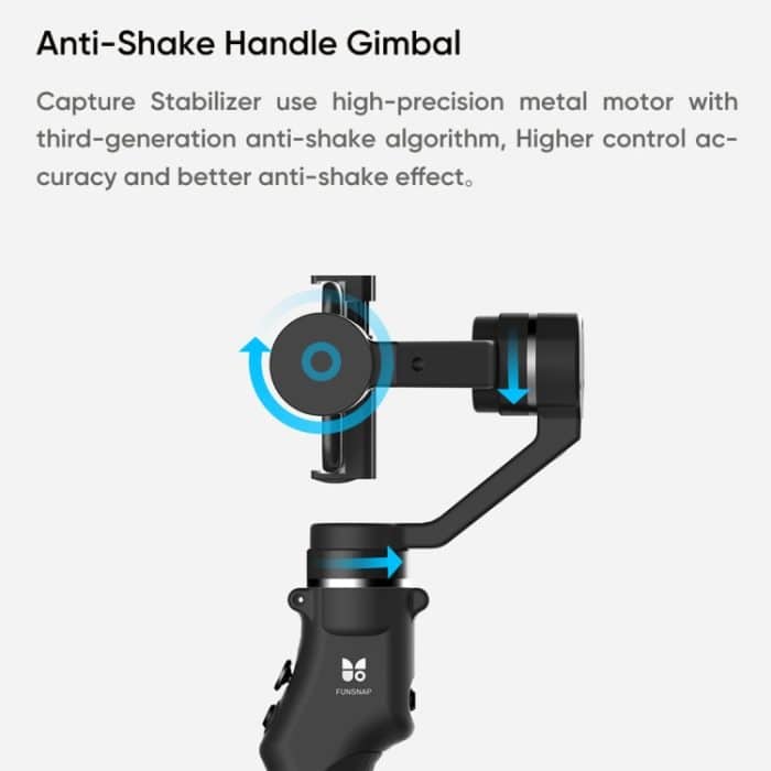 Funsnap Capture1 Outdoor-Live-Video-Triaxial-Hand-Gimbal-Aufnahmestabilisator, Capture1 – Bild 13