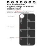 18 Arten 7-Zonen-Legierung Magnetische Kombination Schrauben Aufbewahrungspad – Bild 4