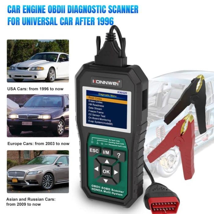 KONNWEI KW420 2.8 inch Color Screen Car OBD2 Fault Diagnostic Scan Tool for Honda, KW420 – Bild 3