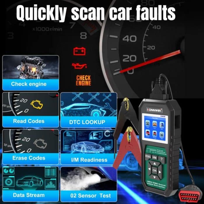 KONNWEI KW420 2.8 inch Color Screen Car OBD2 Fault Diagnostic Scan Tool for Honda, KW420 – Bild 4