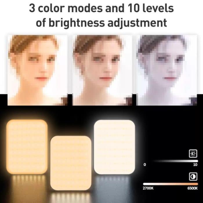 W80 Multifunctional Portable Magnetic Fill Light, W80 Three-Colors Light, W80 RGB Light – Bild 3