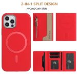 Zipper Horizontal Magnetic Card Bag RFID MagSafe Phone Case, For iPhone 12 / 12 Pro, For iPhone 11 Pro Max, For iPhone 11, For iPhone 11 Pro – Bild 3