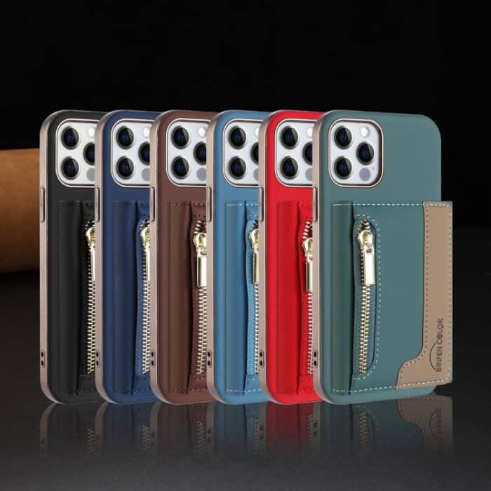 Zipper Horizontal Magnetic Card Bag RFID MagSafe Phone Case, For iPhone 12 / 12 Pro, For iPhone 11 Pro Max, For iPhone 11, For iPhone 11 Pro – Bild 8