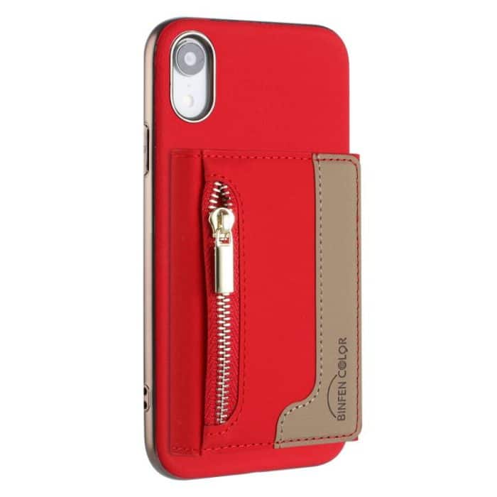 EDA008021621A.jpg Zipper Horizontal Magnetic Card Bag RFID MagSafe Phone Case, For iPhone XR, For iPhone 8 Plus / 7 Plus, For iPhone 8 / 7 / 6 – Bild 1