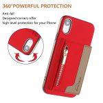 Zipper Horizontal Magnetic Card Bag RFID MagSafe Phone Case, For iPhone XR, For iPhone 8 Plus / 7 Plus, For iPhone 8 / 7 / 6 – Bild 4