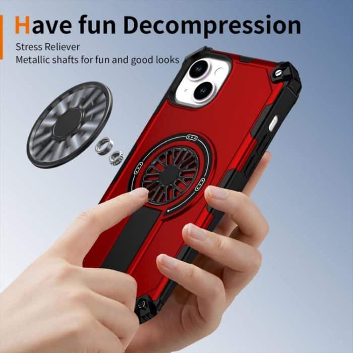 Shockproof Kickstand Metallic Shaft MagSafe Phone Case, For iPhone 14 Plus, For iPhone 14, For iPhone 14 Pro – Bild 4