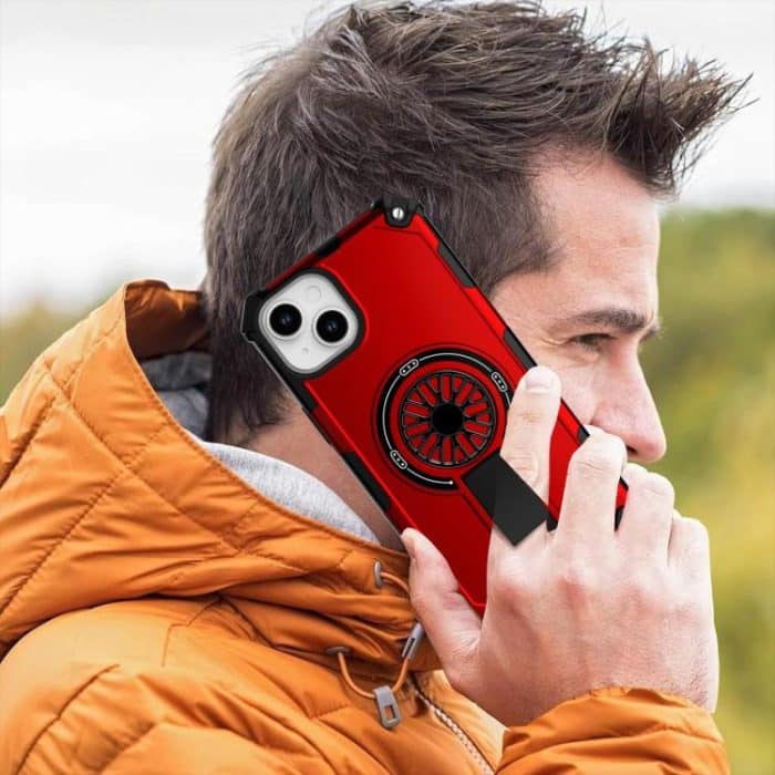 Shockproof Kickstand Metallic Shaft MagSafe Phone Case, For iPhone 14 Plus, For iPhone 14, For iPhone 14 Pro – Bild 7