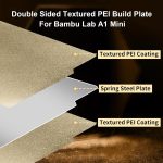 3D Printing Build Plate 184mm For Bambu Lab A1 mini Printer, Gold / Double-Textured PEI, Black / Double-Textured PEI, PEI Coating + PEO Film, PEI Coating + PET Film, PEI Coating + PEY Film, PEI Coating + PEI Film – Bild 4