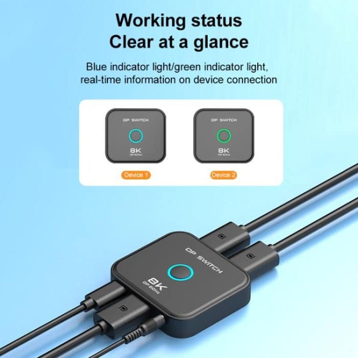 FJGEAR FJ-8K201DP 8K 60Hz DP One-way Switch, FJ-8K201DP, US Plug, FJ-8K201DP, EU Plug, FJ-8K201DP, UK Plug – Bild 10