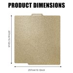 3D Printing Build Plate 257mm For Bambu Lab A1 Printer Platform, PEI Double-sided Coating, PEI Coating + PEY Film, PEI Coating + PET Film, PEI Coating + PEO Diamond Film, PEI Coating + PEO Chameleon, PEI Coating + PEI Film, PEI Film + PEO Diamond Film... – Bild 2