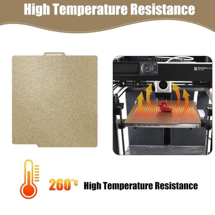 3D Printing Build Plate 257mm For Bambu Lab A1 Printer Platform, PEI Double-sided Coating, PEI Coating + PEY Film, PEI Coating + PET Film, PEI Coating + PEO Diamond Film, PEI Coating + PEO Chameleon, PEI Coating + PEI Film, PEI Film + PEO Diamond Film... – Bild 6