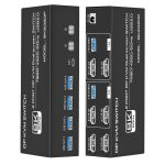 FJGEAR FJ-8K202DP 8K 60Hz DP USB3.0 Monitor KVM Switch, FJ-8K202DP, US Plug, FJ-8K202DP, EU Plug, FJ-8K202DP, UK Plug – Bild 2