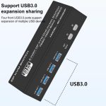 FJGEAR FJ-8K202DP 8K 60Hz DP USB3.0 Monitor KVM Switch, FJ-8K202DP, US Plug, FJ-8K202DP, EU Plug, FJ-8K202DP, UK Plug – Bild 6