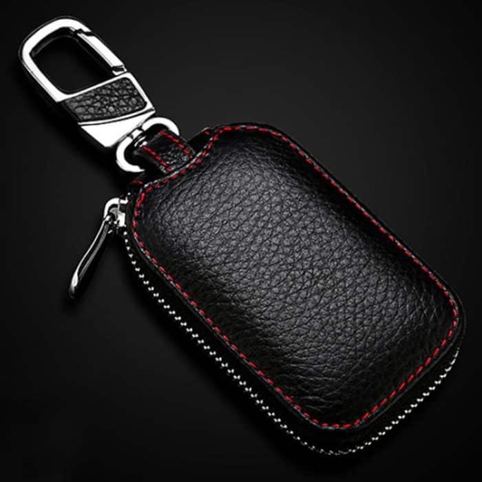 EDA008027801A.jpg Litchi Grain PU Leather Universal Car Key Case – Bild 1
