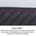 Litchi Grain PU Leather Universal Car Key Case – Bild 5