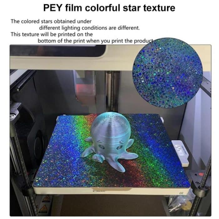 PEI Coating Smooth Starry PET Film Double-Sided 3D Printing Build Plate, 220x220mm, 235x235mm, 257x257mm, 300x300mm, 310x310mm, 355x355mm, 377x370mm – Bild 7