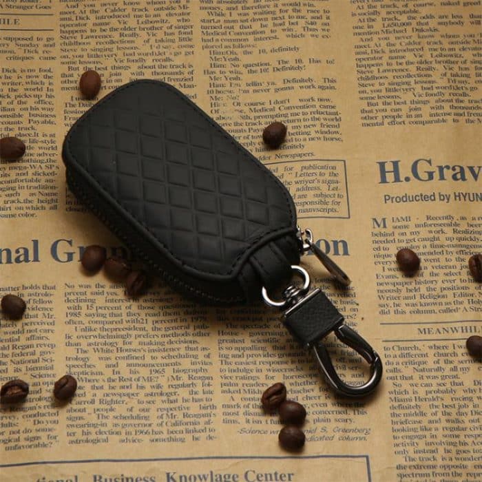 Microfiber Leather Universal Car Key Case Protective Cover – Bild 1