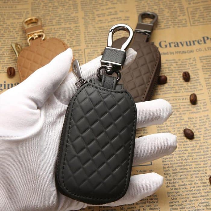 Microfiber Leather Universal Car Key Case Protective Cover – Bild 3