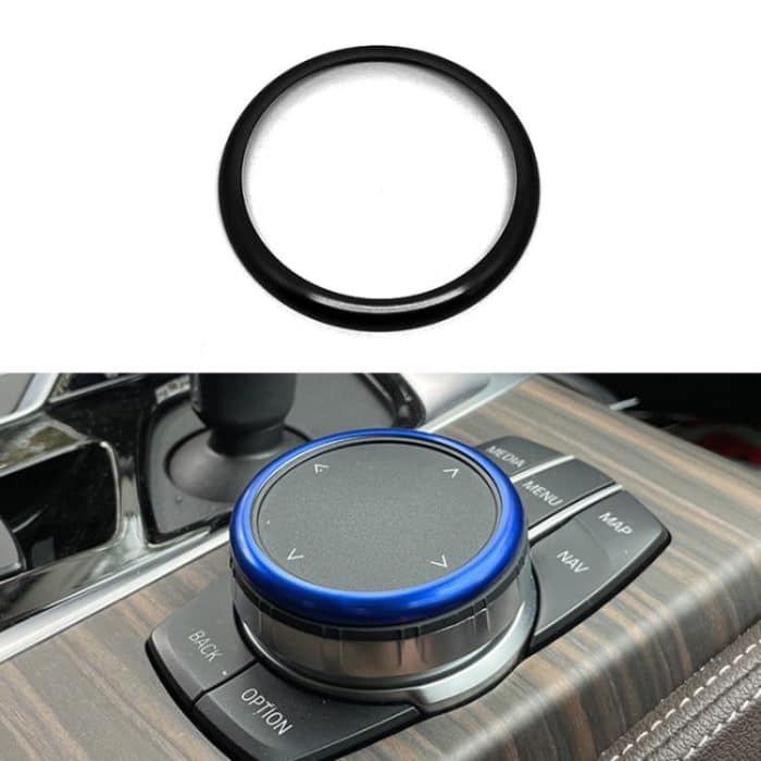 EDA008029801A.jpg Car Multimedia Knob Decorative Ring Cover, For BMW 2 / 3 / 4 / 5 / 6 / 7 Series – Bild 1