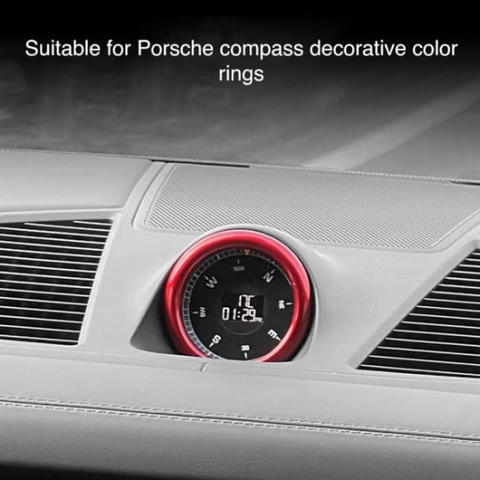 Car Compass Stopwatch Decorative Ring Cover, For Porsche Macan / Cayenne / Panamera 911 718 – Bild 3