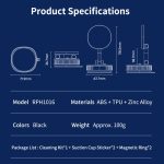 ROCK Q16 RPH1016 Car Electric Vacuum Suction Cup Magnetic Phone Holder, Q16 RPH1016 – Bild 19