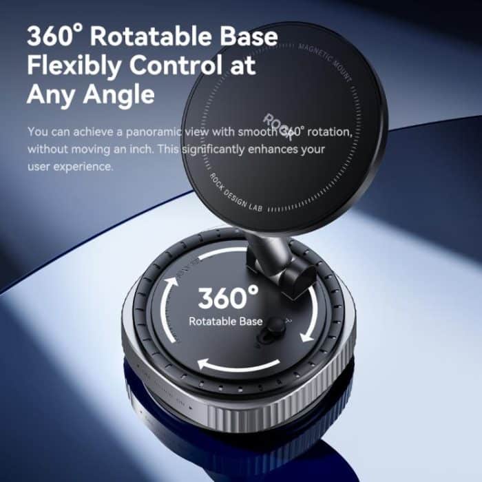 ROCK Q16 RPH1016 Car Electric Vacuum Suction Cup Magnetic Phone Holder, Q16 RPH1016 – Bild 4